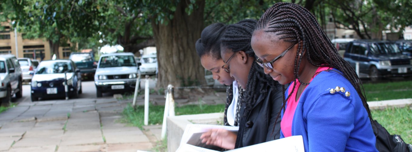 Students studying