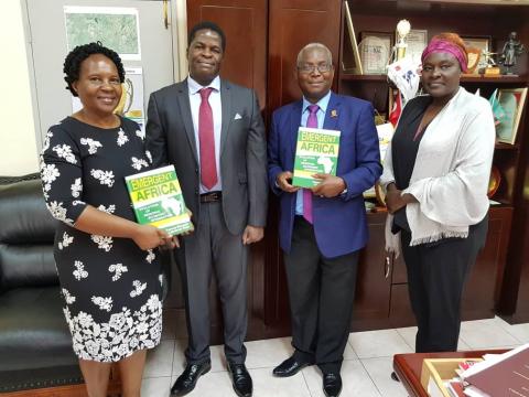 Dr Francis Mangeni Donates 10 Copies of his Book to UNZA