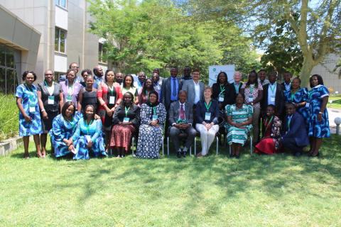 PS Education pose for a photo with participants